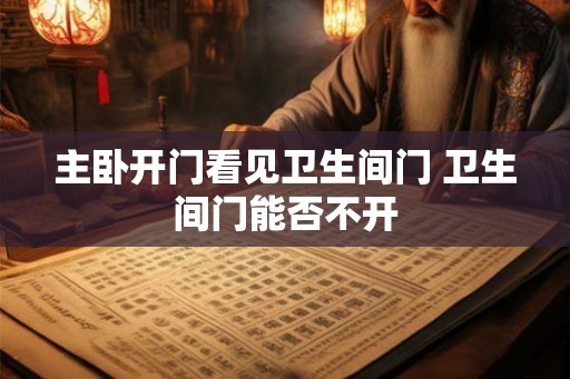 主卧开门看见卫生间门 卫生间门能否不开