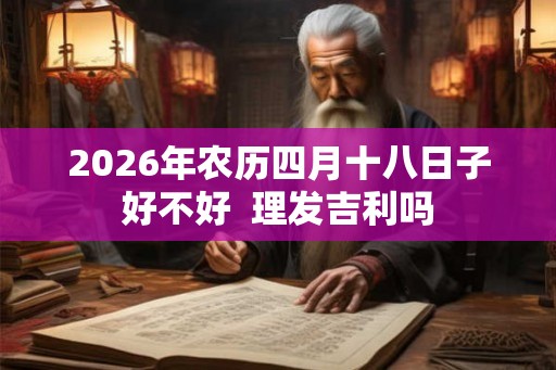 2026年农历四月十八日子好不好  理发吉利吗