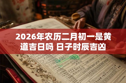 2026年农历二月初一是黄道吉日吗 日子时辰吉凶