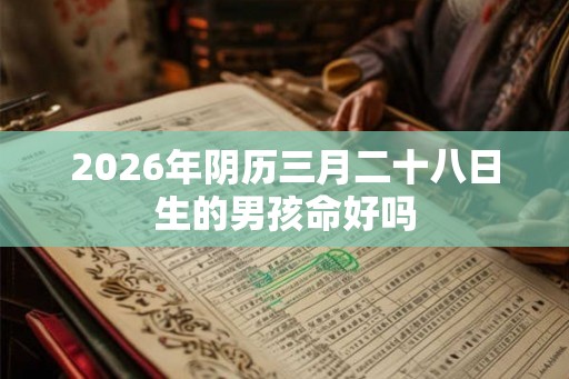 2026年阴历三月二十八日生的男孩命好吗