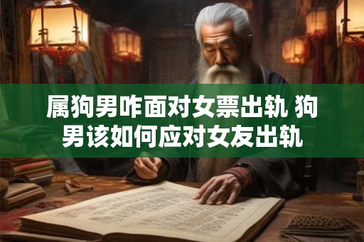 属狗男咋面对女票出轨 狗男该如何应对女友出轨