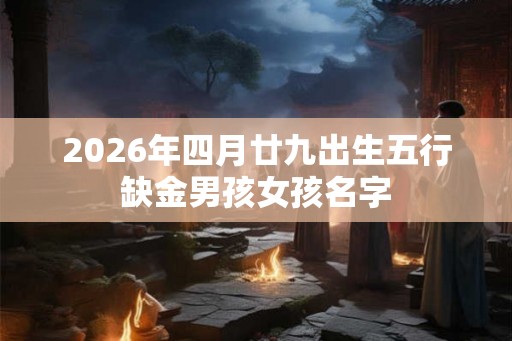 2026年四月廿九出生五行缺金男孩女孩名字