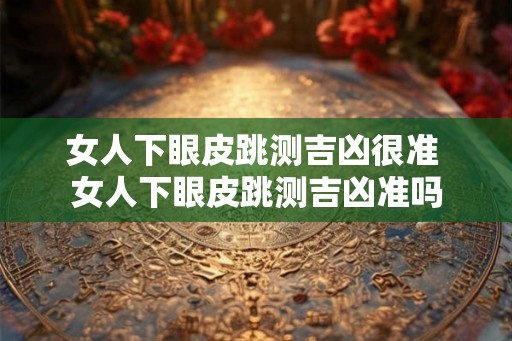女人下眼皮跳测吉凶很准 女人下眼皮跳测吉凶准吗