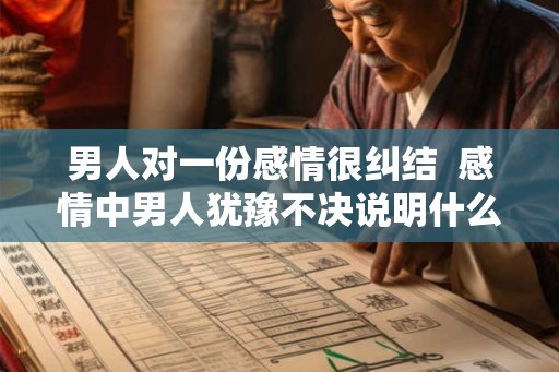 男人对一份感情很纠结  感情中男人犹豫不决说明什么
