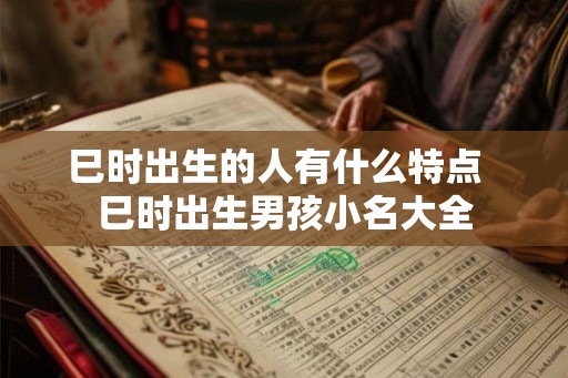 巳时出生的人有什么特点  巳时出生男孩小名大全