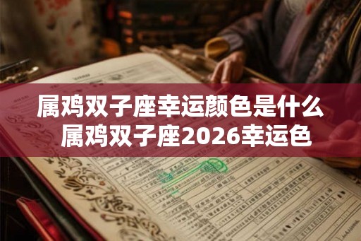 属鸡双子座幸运颜色是什么  属鸡双子座2026幸运色