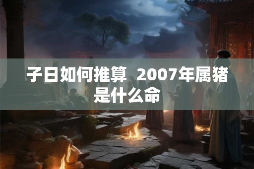 子日如何推算  2007年属猪是什么命