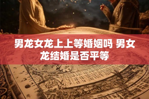 男龙女龙上上等婚姻吗 男女龙结婚是否平等