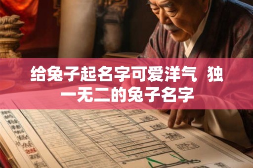 给兔子起名字可爱洋气 独一无二的兔子名字 给兔子起名字可爱洋气 独一无二的兔子名字