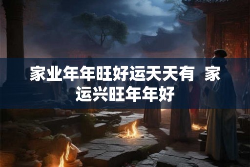 家业年年旺好运天天有 家运兴旺年年好 家业年年旺好运天天有 家运兴旺年年好