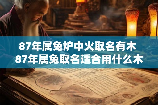 87年属兔炉中火取名有木 87年属兔取名适合用什么木属性