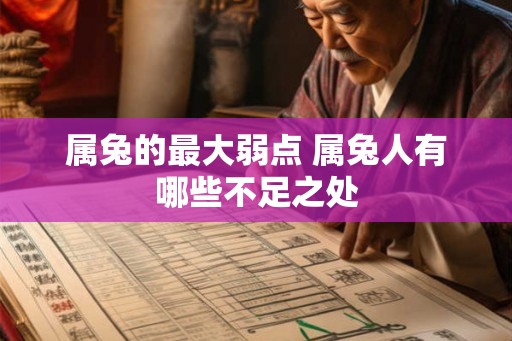 属兔的最大弱点 属兔人有哪些不足之处