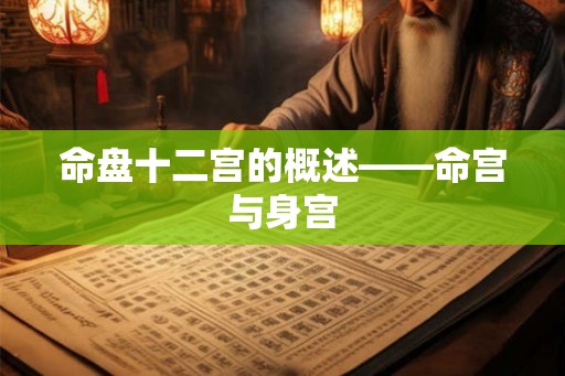 命盘十二宫的概述——命宫与身宫