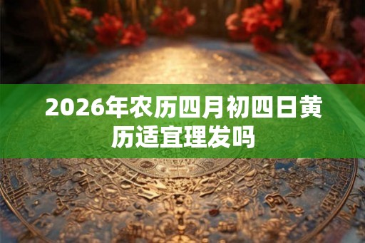 2026年农历四月初四日黄历适宜理发吗
