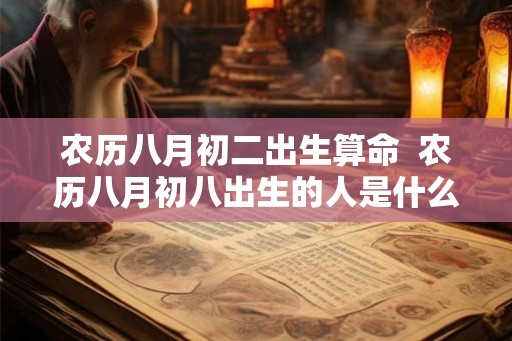 农历八月初二出生算命  农历八月初八出生的人是什么命