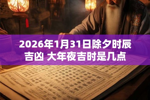 2026年1月31日除夕时辰吉凶 大年夜吉时是几点
