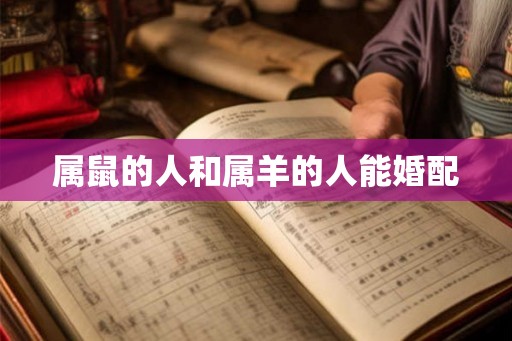属鼠的人和属羊的人能婚配
