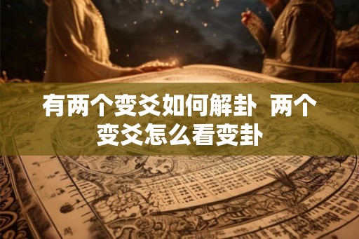 有两个变爻如何解卦  两个变爻怎么看变卦