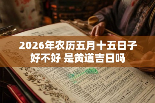 2026年农历五月十五日子好不好 是黄道吉日吗