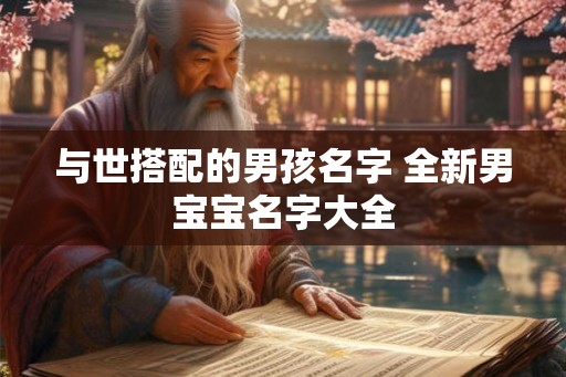 与世搭配的男孩名字 全新男宝宝名字大全