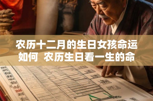 农历十二月的生日女孩命运如何 农历生日看一生的命运 农历十二月的生日女孩命运如何 农历生日看一生的命运