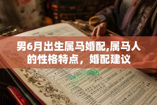 男6月出生属马婚配,属马人的性格特点，婚配建议