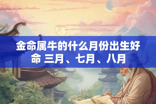 金命属牛的什么月份出生好命 三月、七月、八月