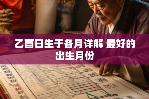乙酉日生于各月详解 最好的出生月份