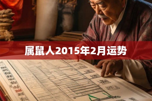 属鼠人2015年2月运势