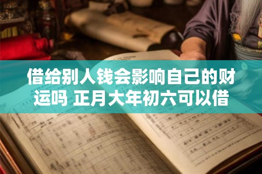 借给别人钱会影响自己的财运吗 正月大年初六可以借钱吗 借给别人钱会影响自己的财运吗 正月大年初六可以借钱吗