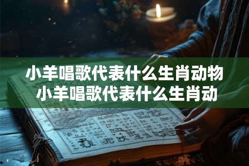 小羊唱歌代表什么生肖动物 小羊唱歌代表什么生肖动物呢