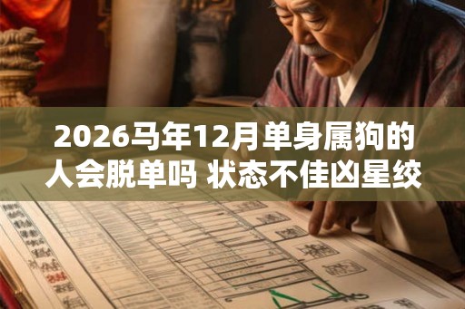 2026马年12月单身属狗的人会脱单吗 状态不佳凶星绞煞