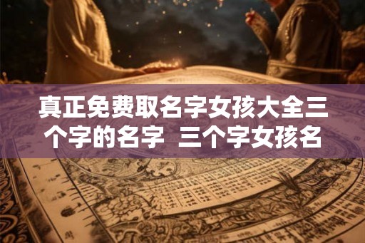 真正免费取名字女孩大全三个字的名字  三个字女孩名字超好听