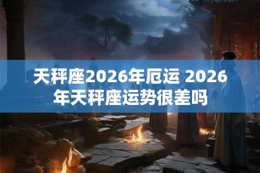 天秤座2026年厄运 2026年天秤座运势很差吗