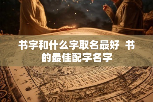 书字和什么字取名最好  书的最佳配字名字