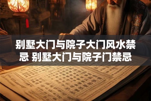 别墅大门与院子大门风水禁忌 别墅大门与院子门禁忌