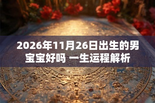 2026年11月26日出生的男宝宝好吗 一生运程解析
