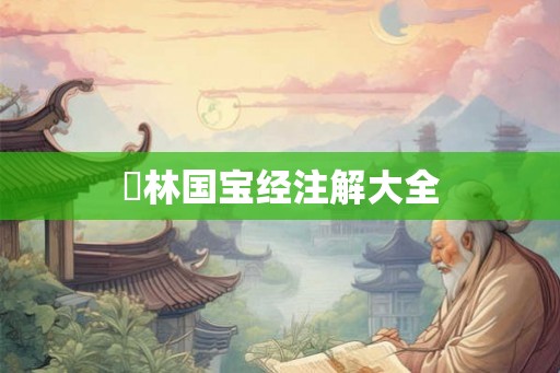 璚林国宝经注解大全 璚林国宝经注解大全
