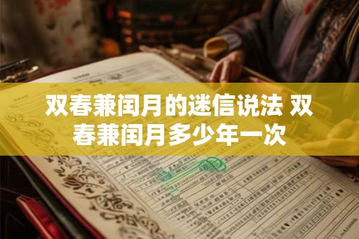 双春兼闰月的迷信说法 双春兼闰月多少年一次
