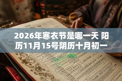 2026年寒衣节是哪一天 阳历11月15号阴历十月初一