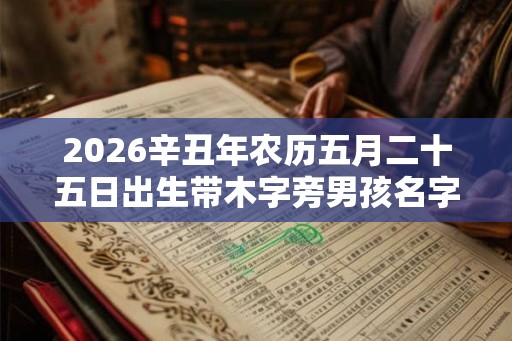 2026辛丑年农历五月二十五日出生带木字旁男孩名字 2026辛丑年农历五月二十五日出生带木字旁男孩名字