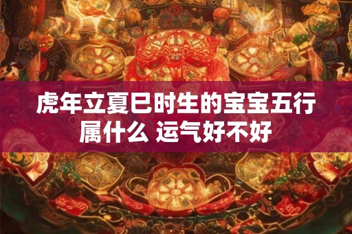 虎年立夏巳时生的宝宝五行属什么 运气好不好