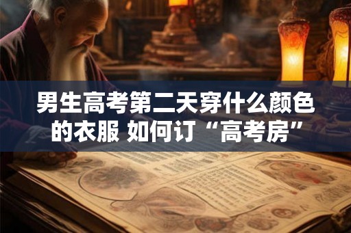 男生高考第二天穿什么颜色的衣服 如何订“高考房”