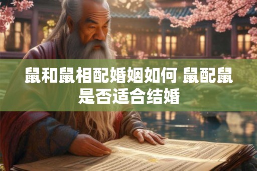 鼠和鼠相配婚姻如何 鼠配鼠是否适合结婚 鼠和鼠相配婚姻如何 鼠配鼠是否适合结婚