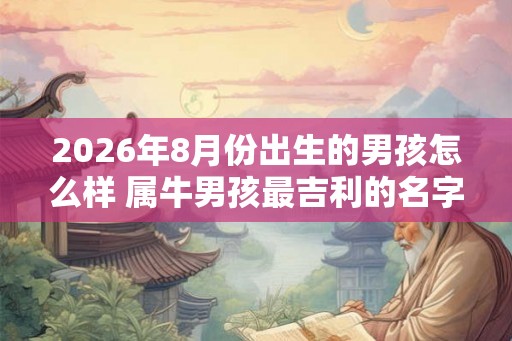 2026年8月份出生的男孩怎么样 属牛男孩最吉利的名字