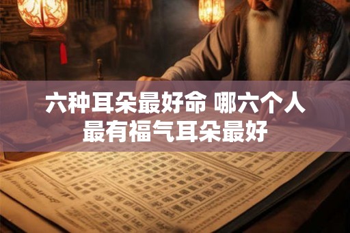 六种耳朵最好命 哪六个人最有福气耳朵最好
