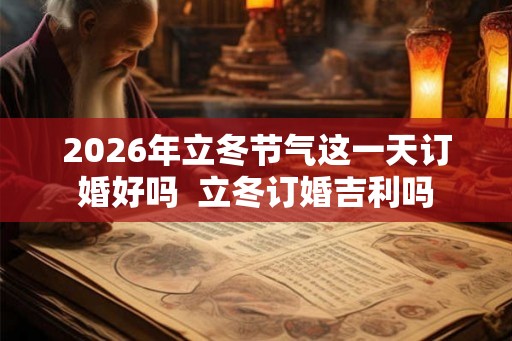 2026年立冬节气这一天订婚好吗 立冬订婚吉利吗 2026年立冬节气这一天订婚好吗 立冬订婚吉利吗