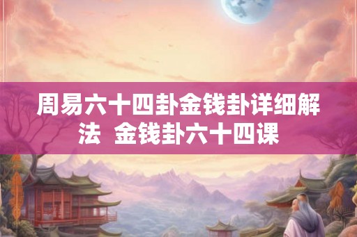 周易六十四卦金钱卦详细解法  金钱卦六十四课