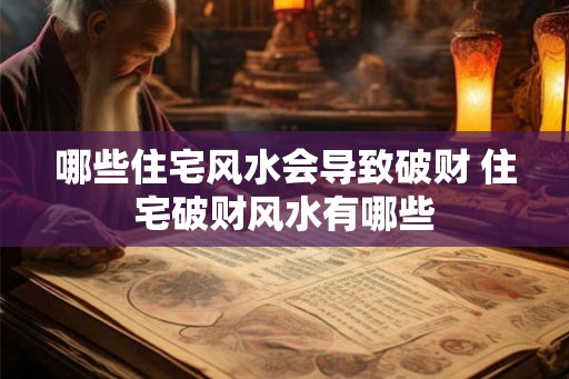 哪些住宅风水会导致破财 住宅破财风水有哪些 哪些住宅风水会导致破财 住宅破财风水有哪些