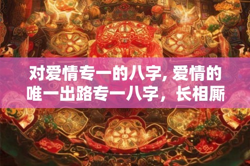 对爱情专一的八字, 爱情的唯一出路专一八字，长相厮守
